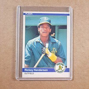 1984 Fleer #447 Rickey Henderson Baseball Card